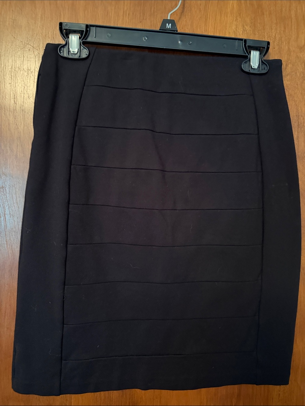 White House Black Market Black Paneled Pencil Skirt